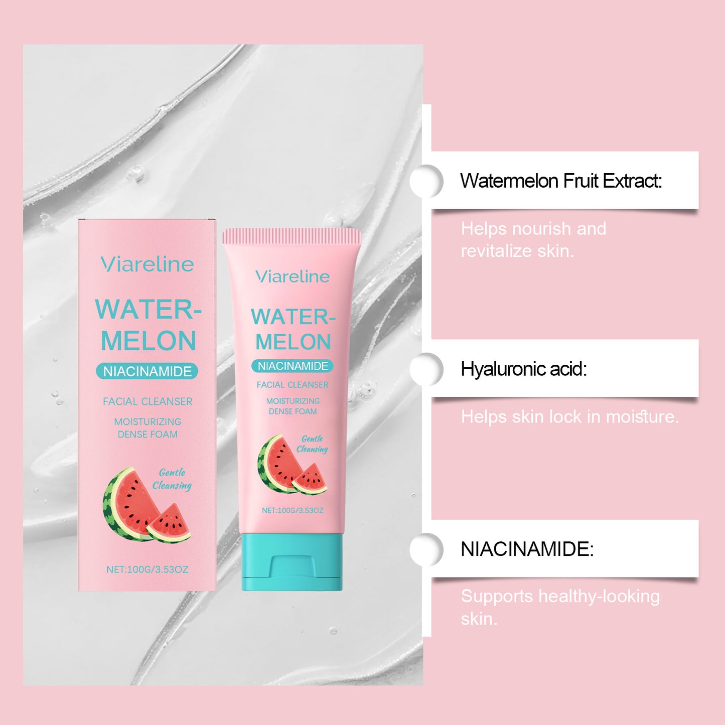 Acne Fighting Watermelon Facial Foam Cleanser – IZY GLOW