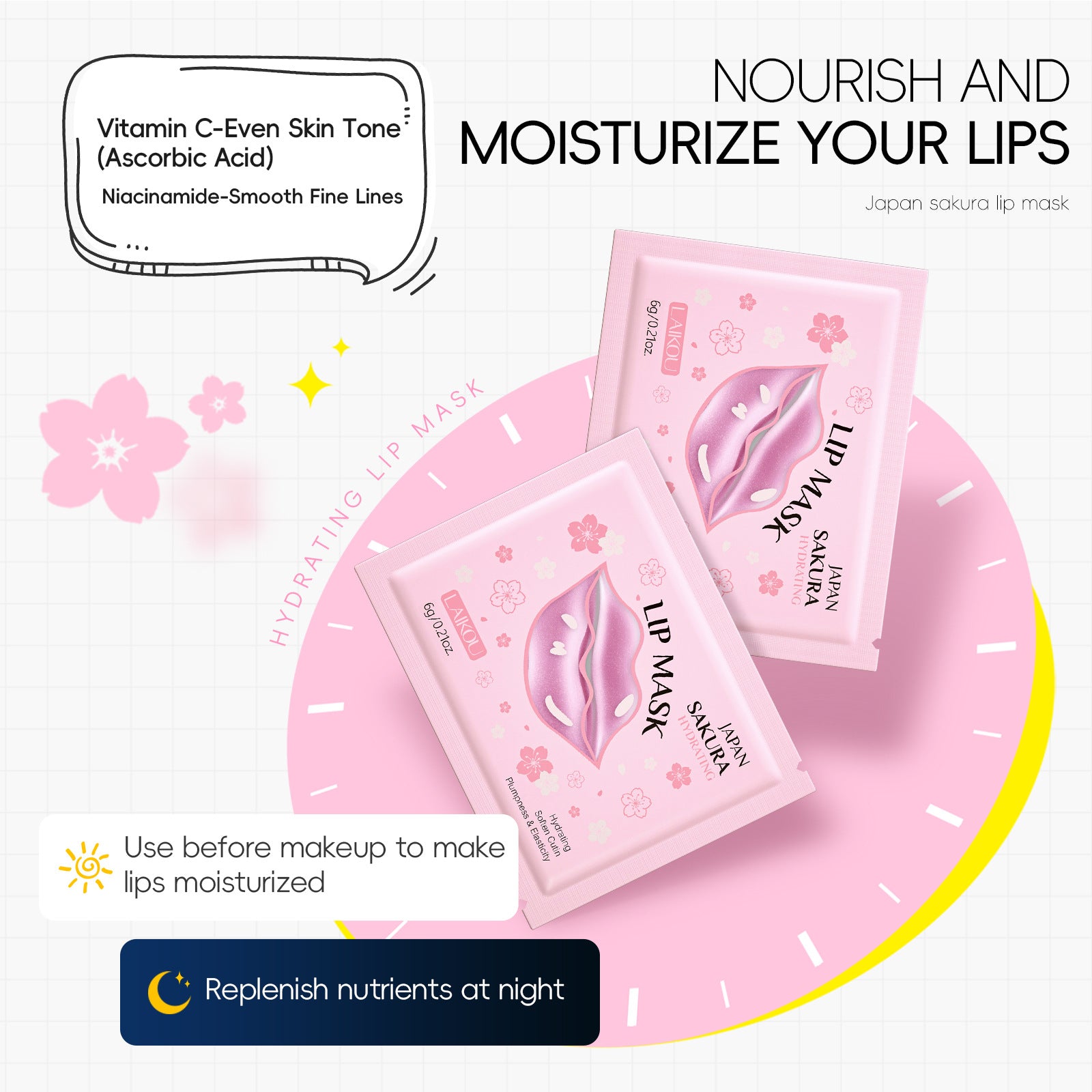 Elastic Cherry Blossom Hydrating Lip Mask – IZY GLOW
