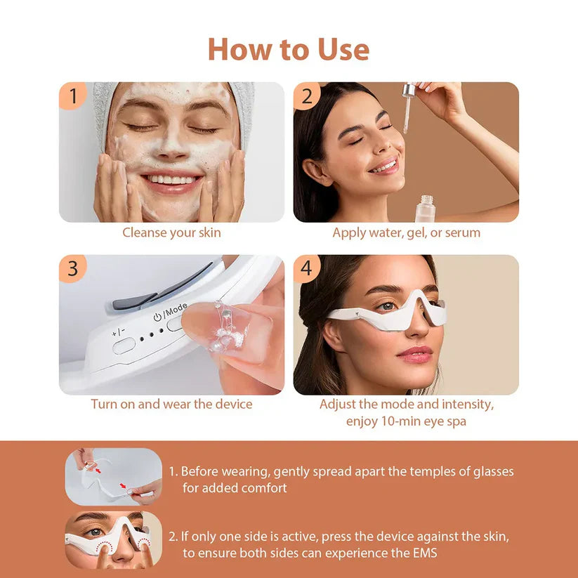 Eye Fatigue Relief Wearable Massager Glasses